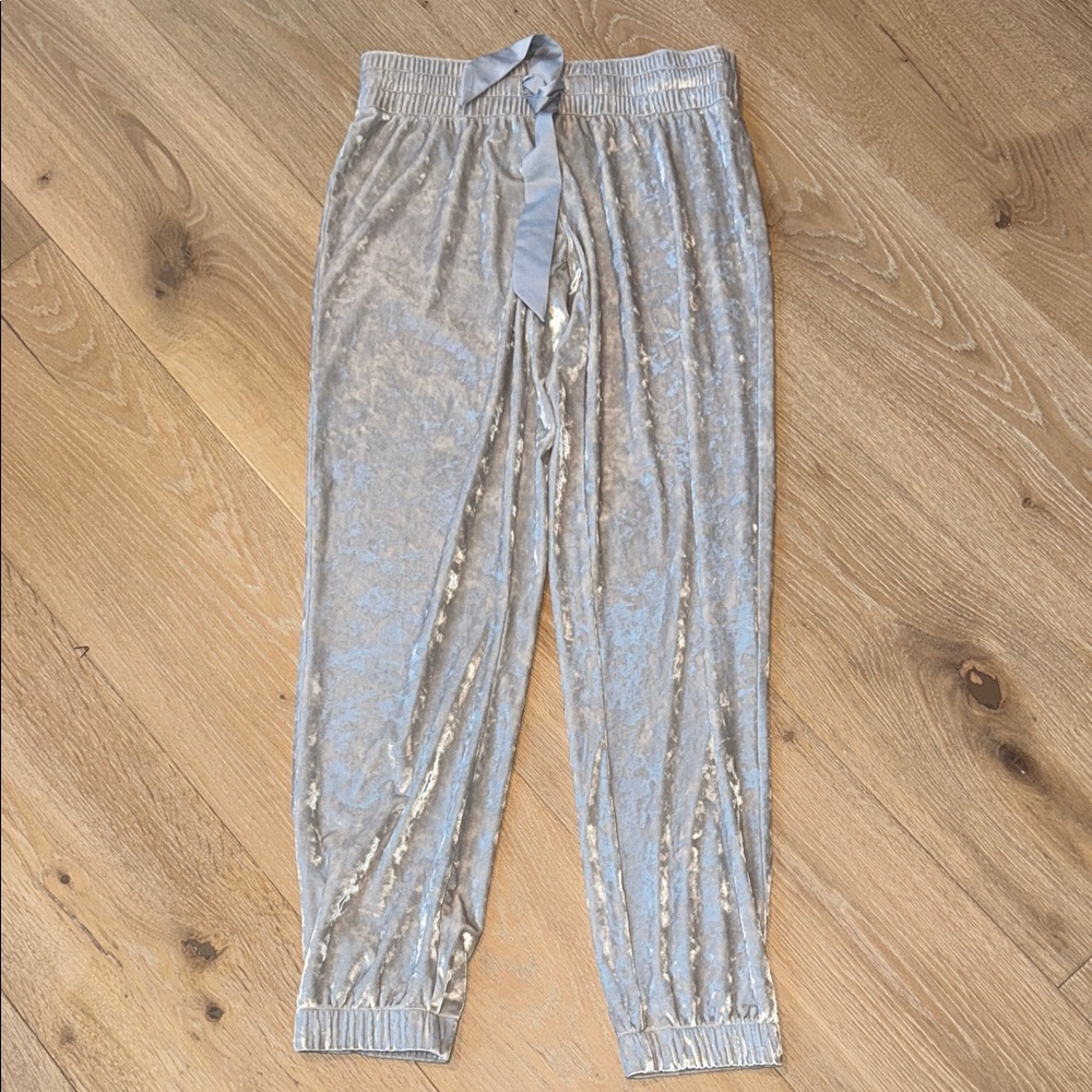 Victorias Secret Velvet Tie-Waist Joggers